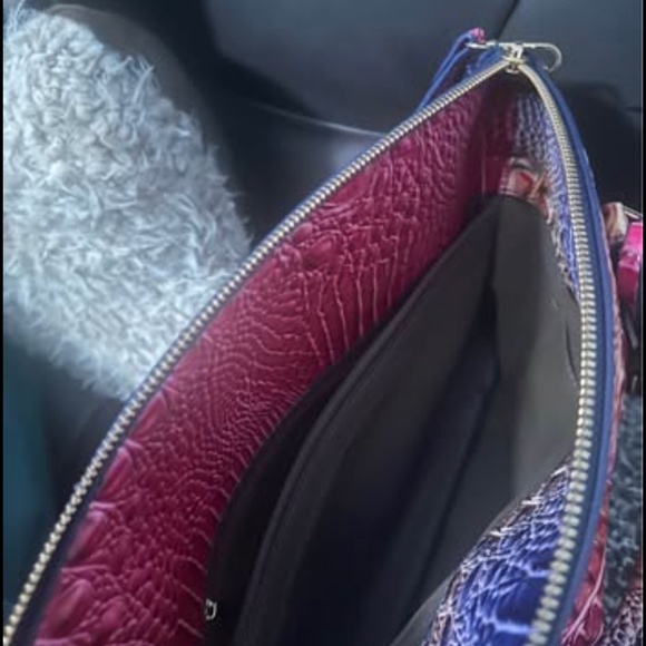 Unbranded Women PU Crocodile Print PU Leather Shoulder Bag Blue,Red,Orange Color - Picture 7 of 8